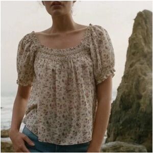 Doen Portia Top Doen Feathered Floral XS